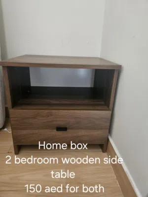 2 bedroom wooden side tables