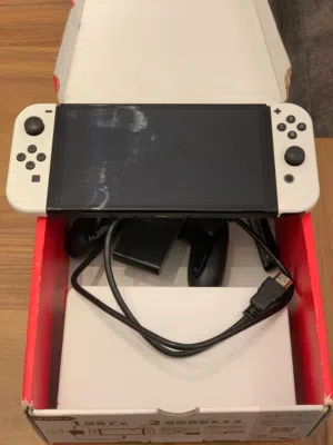 جهاز نينيتيندو سويتش اوليد ابيض مهكر Nintendo switch Oled white