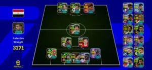 للبيع حساب بيس رايق تقيم 3171  ربط كونامي فقط pes efootball mobile