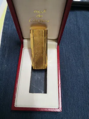 Cartier lighter, gold plated, special edition ولاعه كارتيير ،مطليه بالذهب، تصنيع محدود ، لم تستعمل
