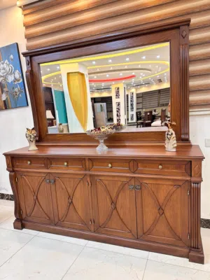 غرفه سفره اربع قطع خشب زان صلد تفصييل