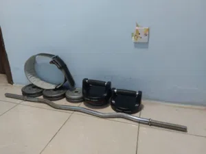 Curl Bar With Weights