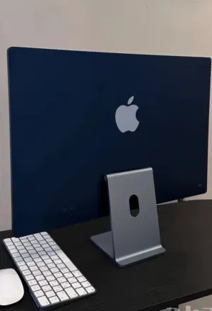 جهاز iMac مكتبي لون سماوي كحلي غامق مقاس 24 بوصه مع شاشة M4 رتينا 4.5k