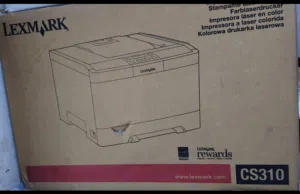 طابعة Lexmark CS310dn ليزر ألوان، جديدة بالكرتون ولم تُفتح نهائيًا، كاملة بمحتويات المصنع.