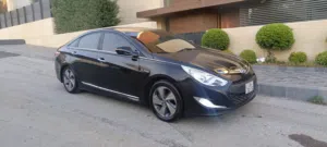هيونداي سوناتا 2013 موديل هايبرد صالون أسود مع مواصفات أمريكية مرخصة