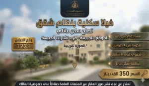 رقم الاعلان (7239) لقطة عقارية في الجبيهة: فيلا استثمارية بـ 6 شقق وحديقة خاصة