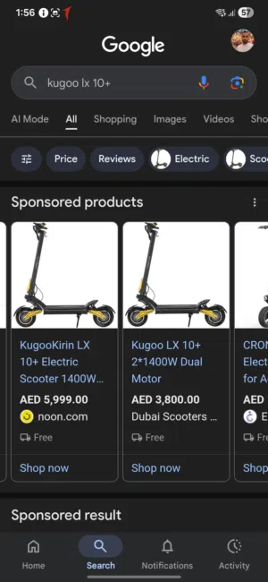 Kugoo lx 10+ Dual Motor Electric Scooter