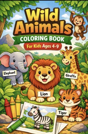 Wild life coloring book