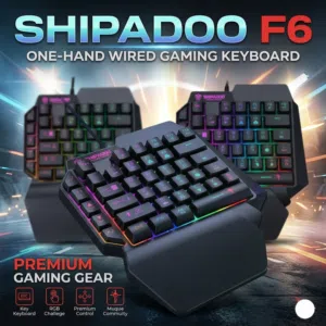 SHIPADOO ONE-HAND GAMING KEYBOARD (F6)