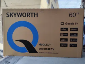 عرض نااار على شاشه سكاي وورث 60 بوصه QLED أوامر صوتيه 120Hz