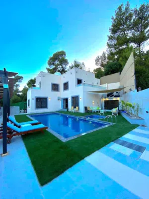 Luxury Chalet in Jerash  Private Pool &  بوليڤارد دبين فيلا جرش اطلالة على غابات دبين Nature Views