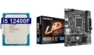 معالج جيل12 كور5 ومذربورد H610 جديد يوجد توصيل
