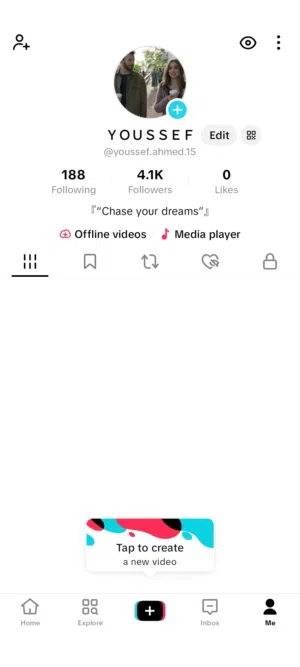 حساب تيك توك للبيع بسعر 350 (قابل للتفاوض)