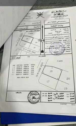 Residential Land for Sale in Al Batinah Suwaiq