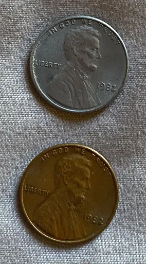 1 سنت امريكي 1982 لون سلڤر