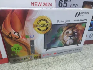 شاشة ناشونال  43 بوصة سمارت فل أندرويد 12 أحدث اصدار ضد الكسر كفالة لمدة عام