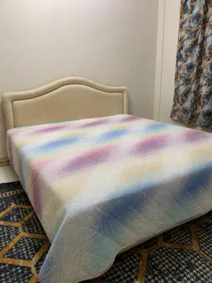 Clean Double Bed with Mattress for Sale