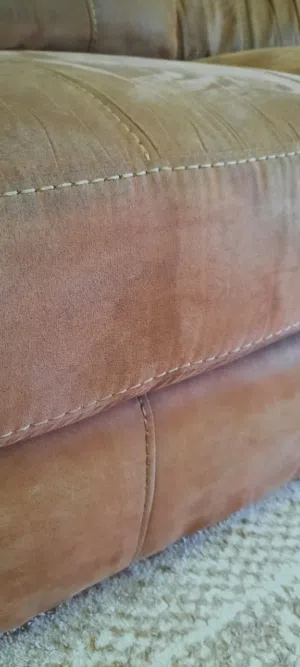 كنب امريكي اصلي لون بني شامواه ماركة جاكسون