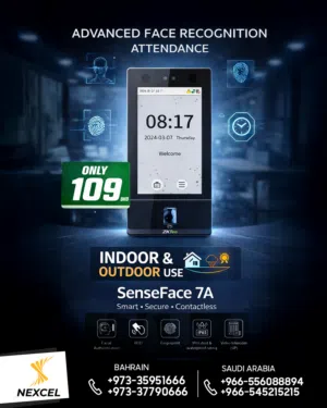 Outdoor/Indoor Time Attendance Device (SenseFace 7A, Face, Fingerprint, RFID)