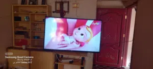 اعرضي لي هذا الشاشه 55 بوصه عاليه الدقه نوعها دانسات قيمتها ألف واكثر أخذتها من سعوديه بكرتونها فقط