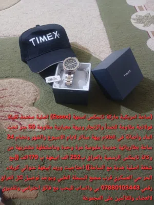 ساعة امريكية تايمكس رجالية اصلية مصنوعة من الفولاذ ثقيلة فخمة ورهيبة مقاومة للزنجار والصدأ والماء