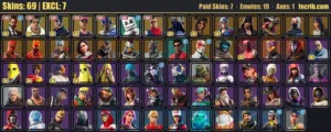 حساب فورت نايت للبيع