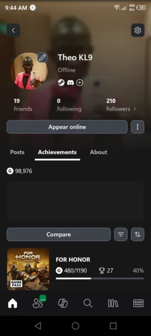 حساب اكسبوكس للبيع