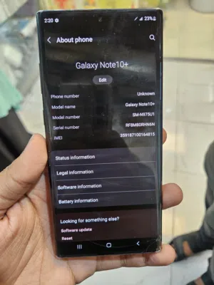 Samsung note 10 plus 256/12gb