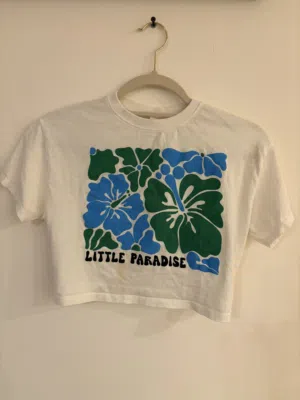 Zara Kids "Little Paradise" Floral Top - Age 9