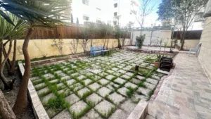 شقة أرضية مفروشة 200م مجددة بالكامل في أجمل مناطق الرابية / ref 1115