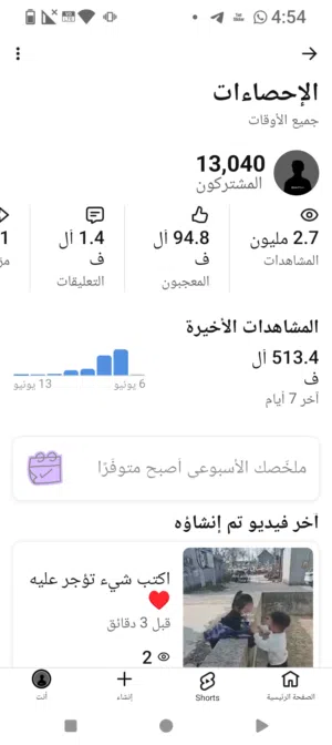 قنوات يوتيوب للبيع بسعر حلو ومناسب