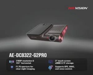 داش كام Hikvision G2 Pro Dashcam 4K أمامية وخلفية