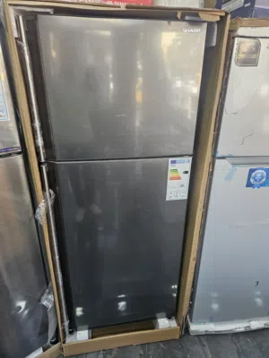 ثلاجة شارب لون سلفر 440 لتر ياباني تجميع الصين بأقل سعر بالمملكه شامل توصيل