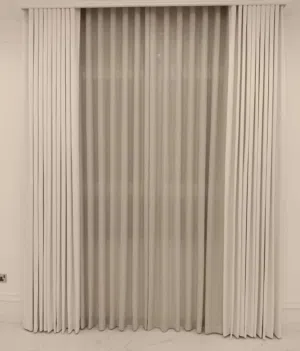 Curtain with installation
