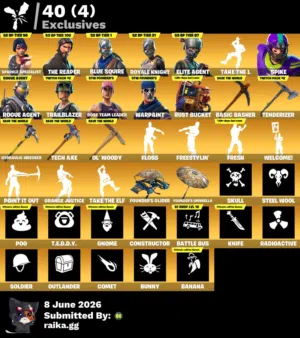 حساب نادر فورت نايت مضمون ٪100 وقابل للتفاوض