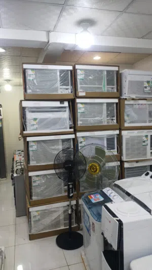 مكيف شباك مستعمل مجرب ونضيف تبريد سريع موفر للطاقه والكهرباء مع التوصيل والتركيب وضمان شهر