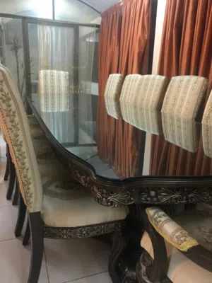 For Sale — Luxury Classic Dining Table with 12 Chairs
