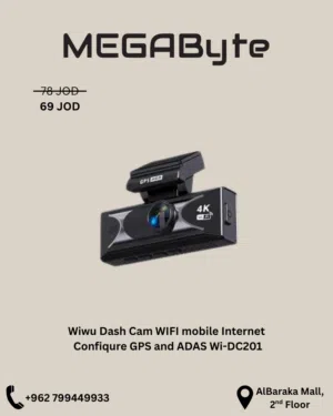 WiWU Dash Cam WIFI Mobile Internet Configure GPS and ADAS -NEW -MEGAByte