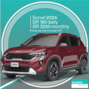 Kia Sonet 2026 for rent in Jeddah - Free delivery for monthly rental