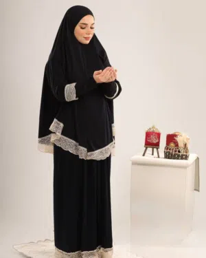 محرم صلاة بتصميم أنيق ومريح  قماش ناعم وخفيف فانيلة باردة ستايل مرتب للصلاة والبيت