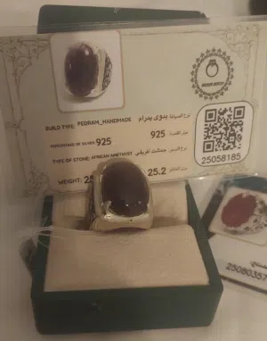 خواتم قضة نقش  يدوي احجار طبيعية عقيق اسود  ياقوت احمر  اوبال فل فاير  جمشت  سترين