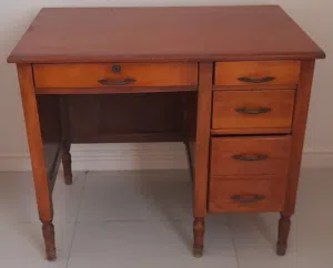 Antique wooden desk 91cm x 60cm x 61cm