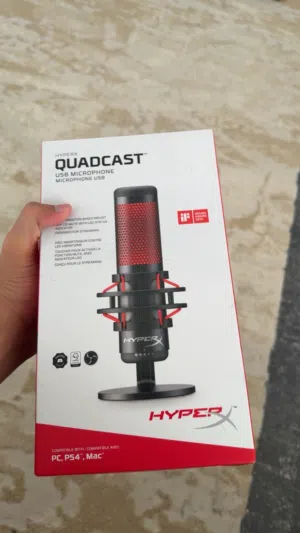 مايكروفون هايبر اكس (جديد غير مستعمل)  HyperX Quadcast (NEW NOT USED)