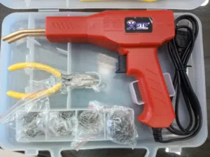 فرد لحام بلاستيك شامل 200 كلبسة جميع الاشكال والأحجام شامل القطاعة والمشرط الخاصين فيهم 300 واط