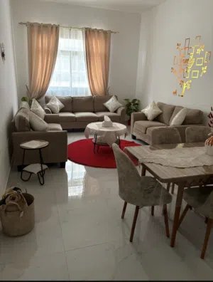 طقم جلوس بني كامل مع التوصيل جديد