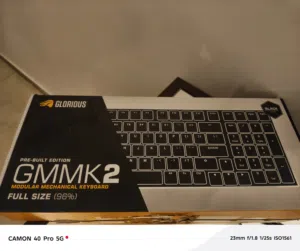 كيبورد glorious 96%black(قابل للتفاوض) gmmk2مكانيكل.  سويتش احمر rgb