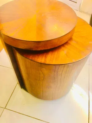 2 IN 1 WOODEN TEXTURE STOOL/TABLE AND STORAGE!!