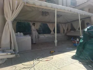 خيام وبيوت شعر ثابتة وخيام متخصصون في تصنيع وتركيب جميع أنواع الخيام والمظلات بأعلى معايير الجودة وا