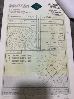 ارض للبيع الباطنه جنوب العوابي الصبيخاء