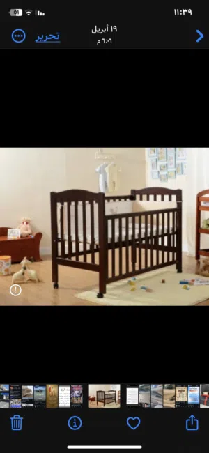 سرير اطفال ماركه جنور